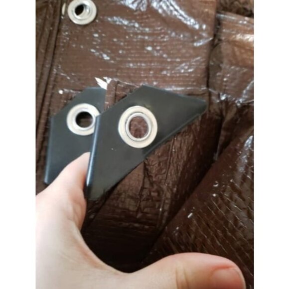 Light-Duty Rip-Stop Tarp 8' x 10' - Brown (U-810) - Picture 2 of 2